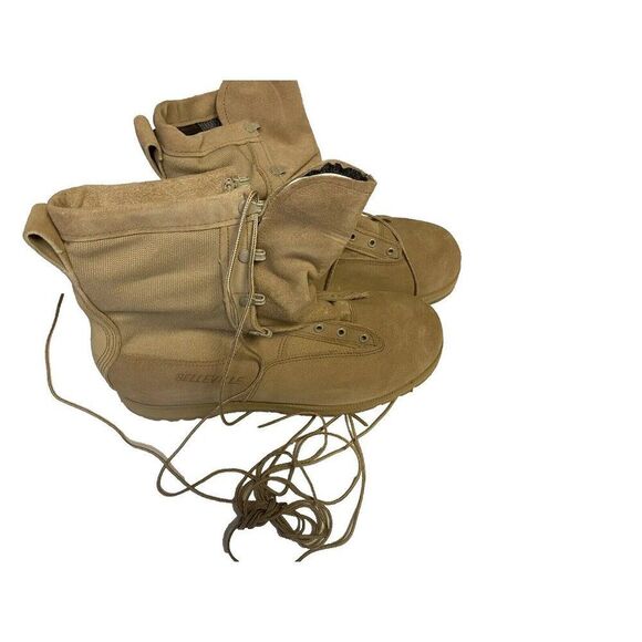 New Belleville Mns 03-D-0322 Goretex Desert Tan Lace Military Combat Boots 16XXW main image 12